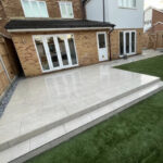back garden patio installation Oxford